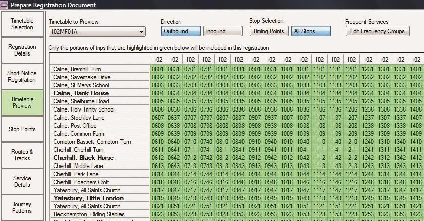 EBSR Module screen
