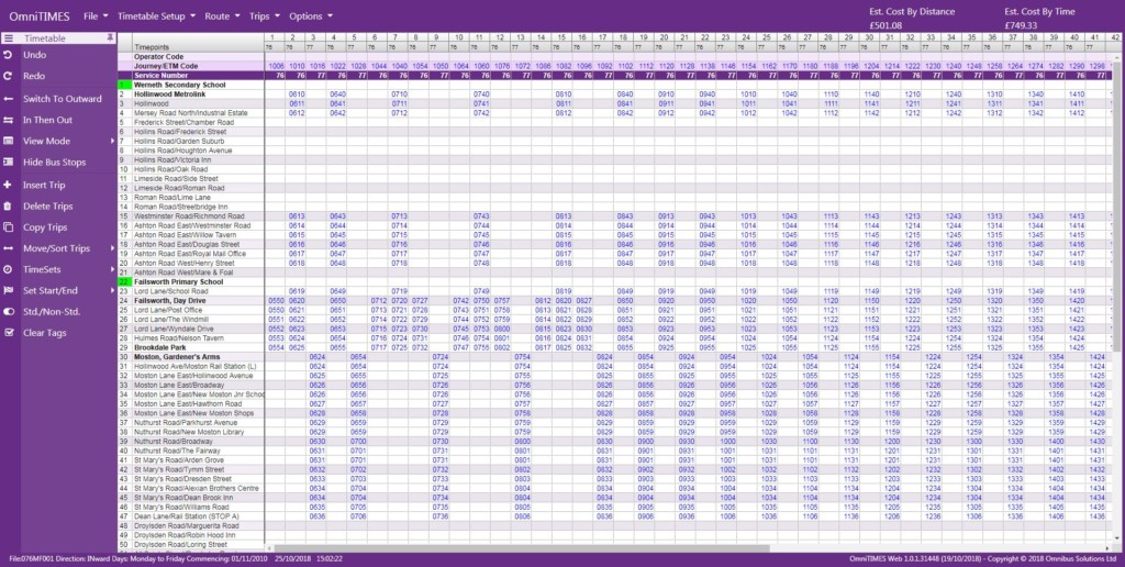OmniTIMES Screen